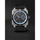 Bell & Ross - Alpine F1 Team BR 03-94 Limited Edition Automatic Chronograph 42mm Stainless Steel and Rubber Watch, Ref. No. BR0394-A521/SRB - Men - Black