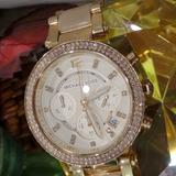 Michael Kors Accessories | Michael Kors Parker Mk5632 Chronograph Date Quartz Women's Watch | Color: Gold | Size: Os