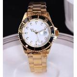 2017 Hot Automatic Date Men Gold Watch Luxury Fashion Men And Women Steel Band Quartz Movement Clock Gold Silver Leisure Wrist Watch