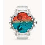 Diesel Men's Mr. Daddy 2.0 Three Hand, Clear-Tone Stainless Steel Watch