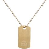 WristBend Team USA Gold Dog Tag Necklace
