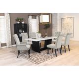 Wildon Home® Nisha Dining Set Wood in Brown/White | Wayfair 6727ACF413804BEDB869BB57BF37123F