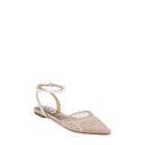 Fawn Pointed Toe Lace Flat