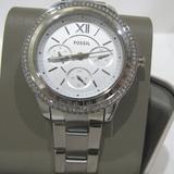 Fossil Ladies Stella Sport Chronograph Crystal White Dial Watch Es5108