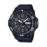Casio Men's Quartz Dive Look Rotating Bezel Black Resin 50mm Watch
