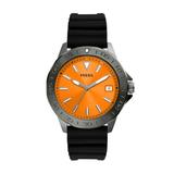 Fossil Men's Bannon Three-Hand Date, Smoke Stainless Steel Watch
