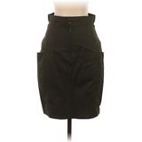 Stella McCartney Casual Pencil Skirt Knee Length: Green Print Bottoms - Women's Size 4