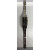 Seiko Ladies Classic Dress Watch Two Tone Black Dial Swr046 Read