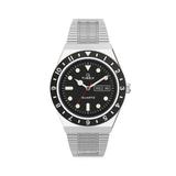 Men's Q Timex Reissue Stainless Steel Bracelet Watch - Silver Black - Silver Black