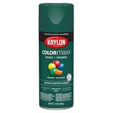 Krylon Colormaxx K05563007 Spray Paint, Satin, Hunter Green, 12 Oz,
