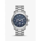 Michael Kors Oversized Runway Silver-Tone Watch Silver One Size