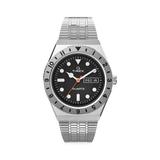 Men's Q Timex Reissue Stainless Steel Bracelet Watch - Silver Black - Silver Black