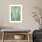 Latitude Run® Abstract of Beach Rye Grass - Single Picture Frame Photograph Paper, Wood in Green, Size 25.0 H x 19.0 W x 1.0 D in | Wayfair