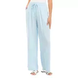 Chaps Women's Solid Pants, Blue, Medium