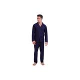 Men's Big & Tall Knit Pajama Set Pajamas by Hanes in Navy (Size XL)