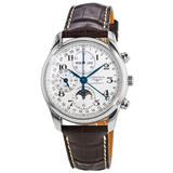 Longines Master Collection Moonphase 40mm Chronograph Leather Strap Men's Watch L2.673.4.78.3 L2.673.4.78.3
