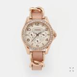 Fossil Women's Riley Rose Gold Watch
