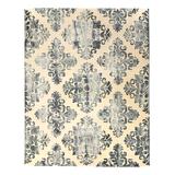 Park Hill Collection Indoor Rugs Cream - Cream & Faded Blue Geometric Small Maren Wool-Blend Rug