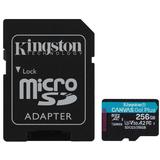 KINGSTON CANVAS GO! PLUS MICROSD 256GB UHS-I (U3) SD CARD With SD ADAPTOR