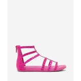 Reaction Kenneth Cole | Jewel Gladiator Flat Sandal in Bright Pink Micro, Size: 9.5 by Kenneth Cole