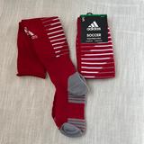 Adidas Shoes | Adidas Soccer Socks | Youth | Red + White Athletic Socks | Size S | 2 Sets | Color: Red | Size: 3b