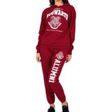 Women's Red Harry Potter Hogwarts Alumni Pullover Hoodie & Jogger Pants Set