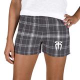 Women's Concepts Sport Charcoal/White Roman Reigns Ultimate Flannel Shorts