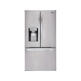 LG 22.10 cu. ft. Smart Wi-Fi Enabled French Door Counter-Depth Refrigerator Stainless Steel LFXC22526S
