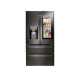 LG 27.80 cu. ft. Smart wi-fi Enabled InstaView Door-in-Door Refrigerator Black Stainless Steel LMXS28596D