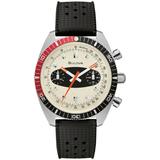 Bulova Chronograph A Silicone Strap Archive Heritage Men's Watch - 98A252 Gifts for Him