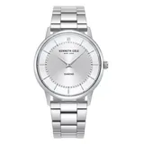 Yes Kenneth Cole New York Men's Diamond Dial Watch, Silver