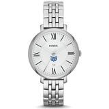 Women's Fossil Silver Mississippi University for Women Owls Jacqueline Stainless Steel Watch