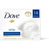 Dove Beauty Bar Gentle Cleanser For Softer And Smoother Skin With 1/4 Moisturizing Cream White More Moisturizing Than Bar Soap 3.75 Oz 14 Bars