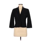 Nine & Co. by Nine West Jacket: Short Black Print Jackets & Outerwear - Women's Size 4