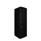 450 Series 24 Inch Bottom Freezer Refrigerator by Forte comes w/ 11.65 cu. ft. Capacity, Glass in Black | Wayfair F12BFRES450RBB