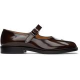 Brown Patent Tabi Mary Jane Oxfords