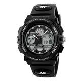 SKMEI 1163 Watches Kids Outdoor Sports Children Watch Digital Quartz Wristwatch for Boys Girls Watches with PU Strap Band Alarm LED Luminous Waterproof Date Shock Resistance Wearable Accessories