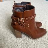 American Eagle Outfitters Shoes | American Eagle Size 6 High Heel Boots. | Color: Brown | Size: 6