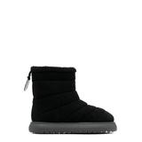 Rounded-toe Ankle-length Snow Boots