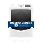 Maytag 7.3-cu ft Stackable Steam Cycle Electric Dryer (White) ENERGY STAR | MED6630HW