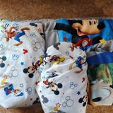 Disney Other | Disney Mickey Mouse Having Fun 4-Piece Toddler Bedding Set | Color: Blue | Size: Osbb