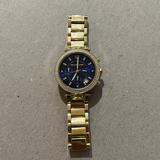 Michael Kors Jewelry | Michael Kors Mk6262 Gold Parker Chronograph Blue Dial Womens Watch | Color: Blue/Gold | Size: Os