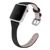 Nayu Replacement Bands black - Black Canvas & Leather Band Replacement For Smart Watch
