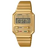 Casio Collection Vintage Mens Gold Watch A100WEG-9AEF Stainless Steel (archived) - One Size