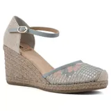 White Mountain Women's Mamba Espadrille Wedge Sandals, 8M