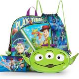 Disney Bags | Disney Pixar Toy Story Aliens Buzz Lightyear Woody 5 Pcs Backpack Set Disneyland | Color: Blue/Green | Size: As Shown In Pictures
