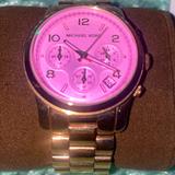 Michael Kors Accessories | Michael Kors Runway Rose Gold-Tone Ladies Watch Mk6179 | Color: Pink | Size: Os