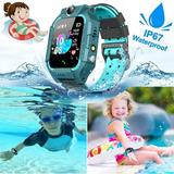 Waterproof Kids Smart Watch for Students Girls Boys Touch Screen Smartwatch with AGPS/LBS Tracker One-Key SOS Help Anti-Lost Calling Phone Watches Children s Day Birthday Gift