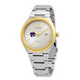Men's Silver/Gold Kansas State Wildcats Citizen Eco-Drive Two-Tone Watch