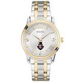 Men's Bulova Silver/Gold Austin Peay State Governors Two-Tone Stainless Steel Watch